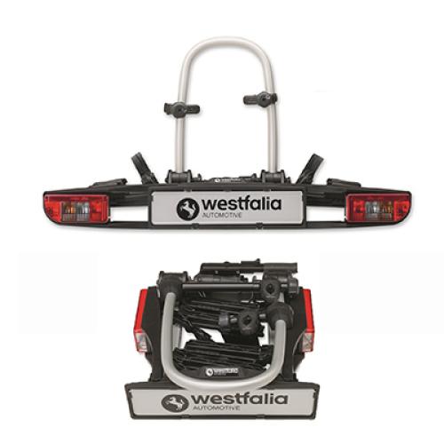 Westfalia Bikelander with LED light enhancements Towball Mounted Tilting 2 Bicycle Carrier