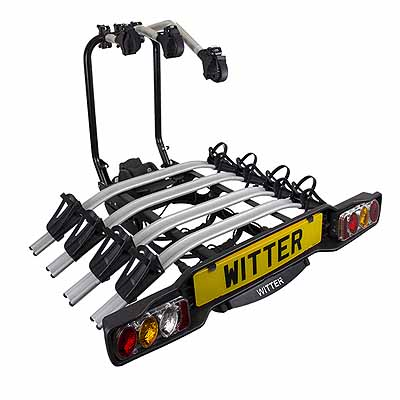 Witter Innovative towball Mounted Tilting 4 Bike Cycle Carrier