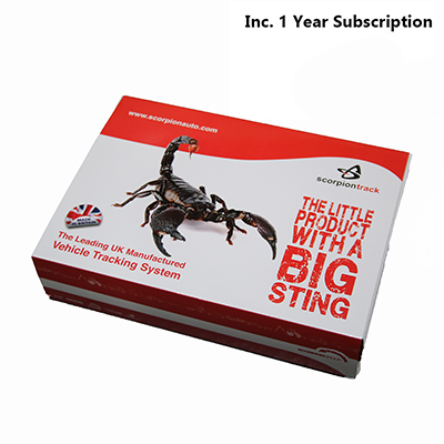 SCORPIONTRACK Stolen vehicle tracking system Category 6 inc. 1 year Discounted Subscription