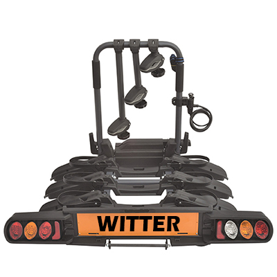 Witter "Pure Instinct" Towball Mounted 3 Bike Cycle Carrier with foldable rails